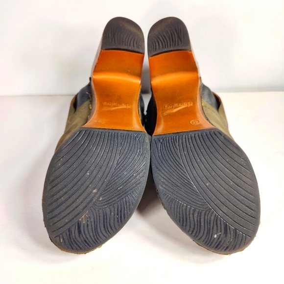 Dansko Delle Suede Retro Slingback Heel Platform Olive Clog Women's Size 7.5-8 - Picture 7 of 8